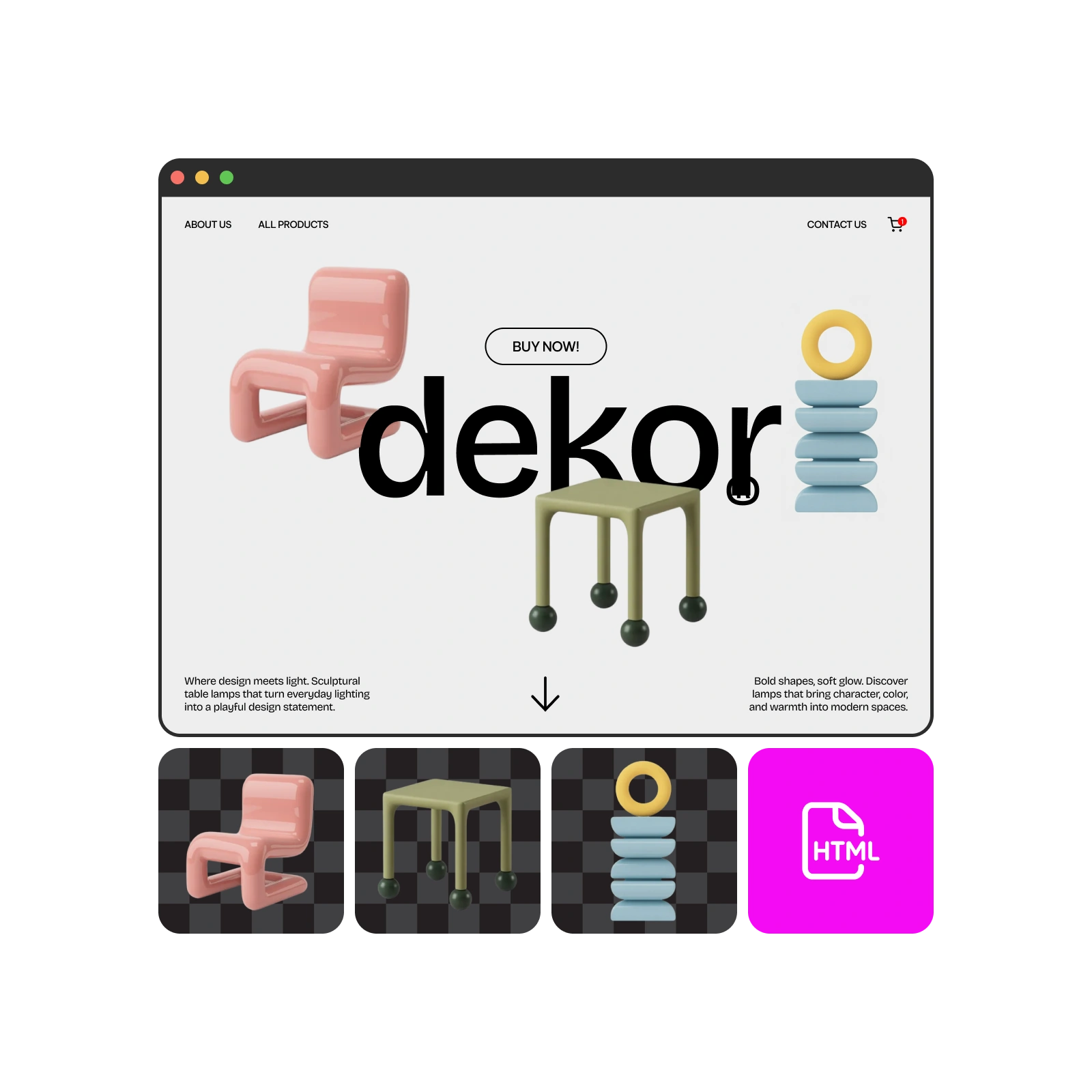 What means html export