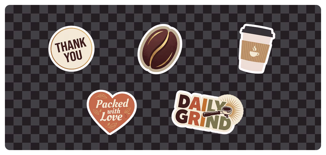 branded stickers