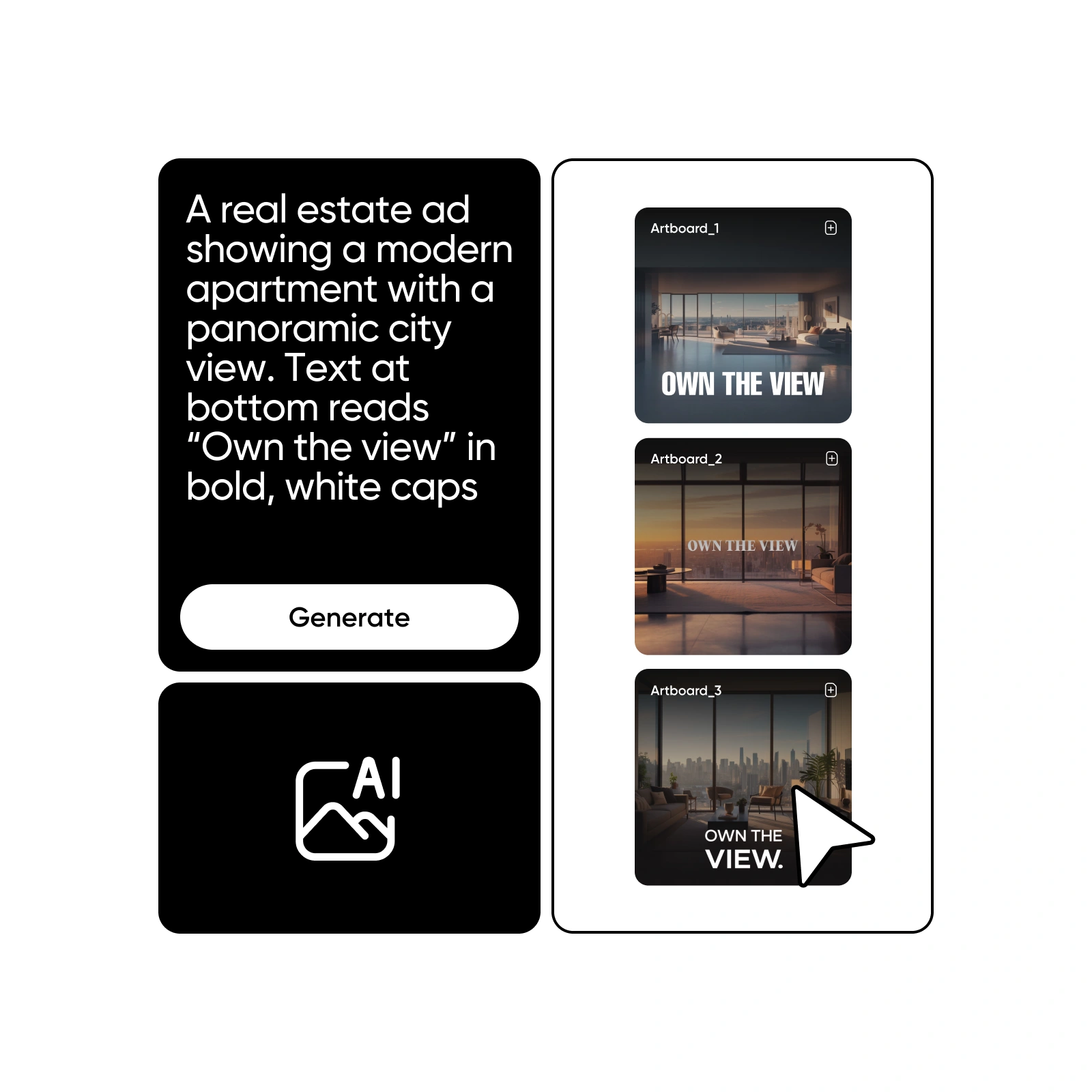 Design templates on storyboarding tool