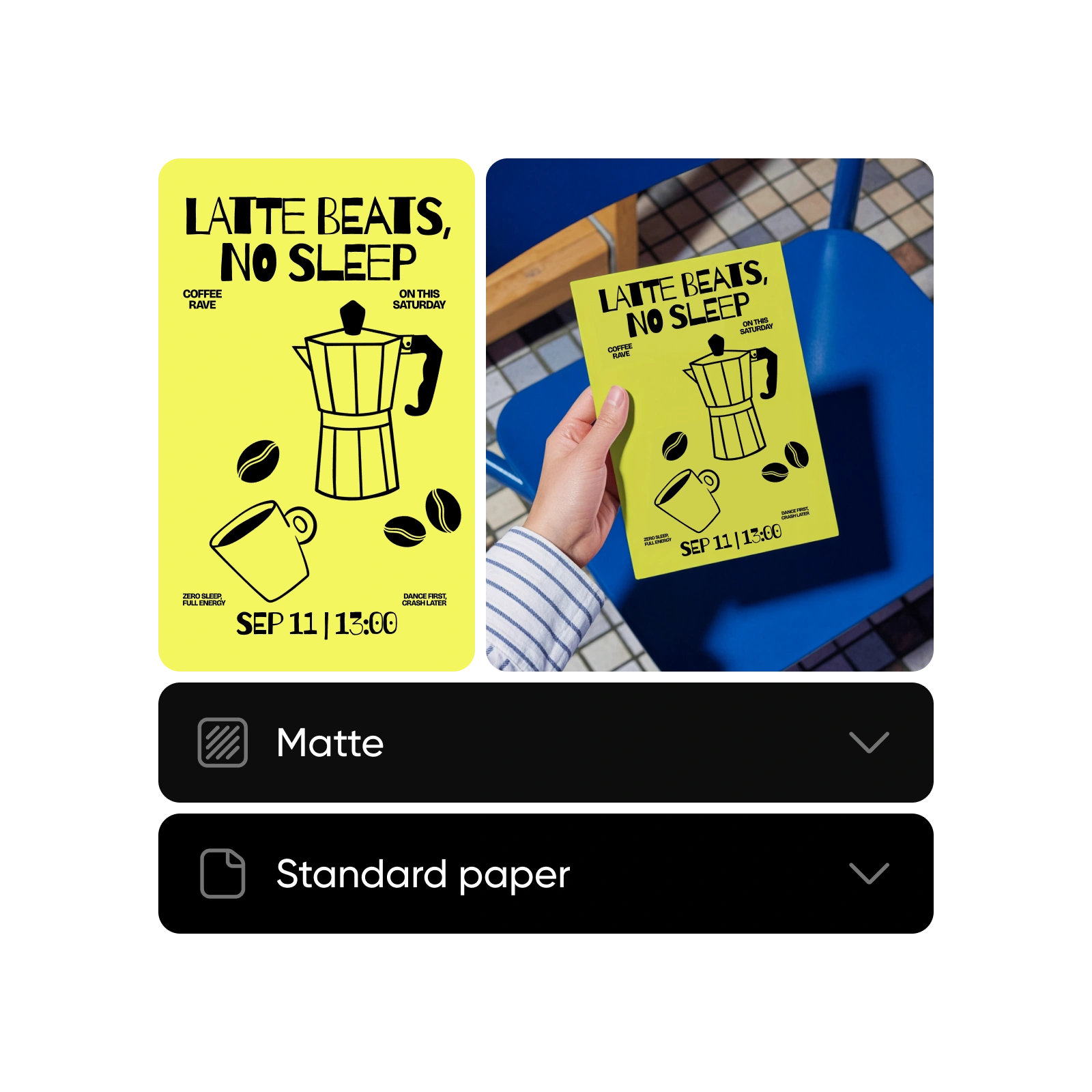 Design and print in an instant