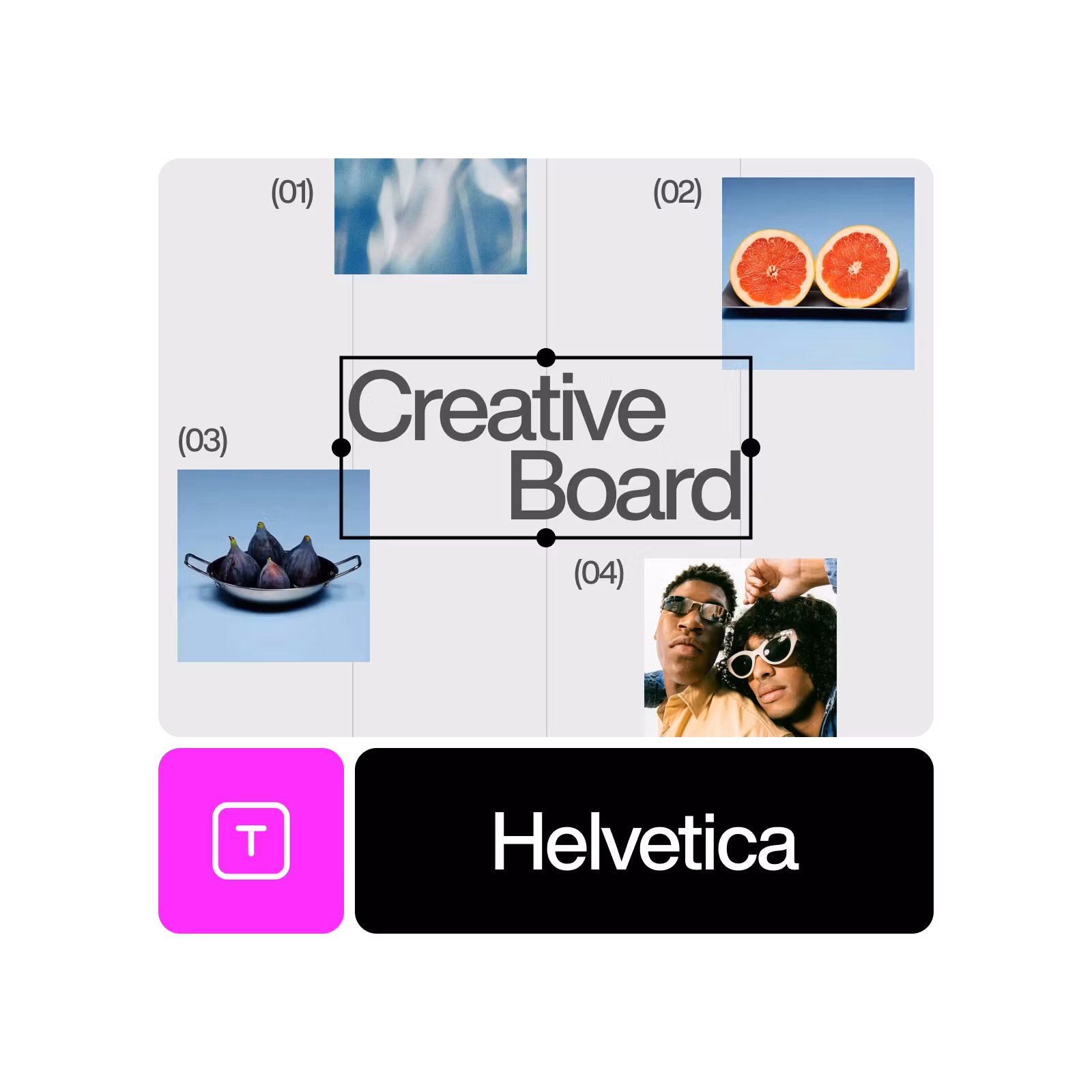کولاژ بنانے کے لئے گرڈز اور فریمز کا استعمال