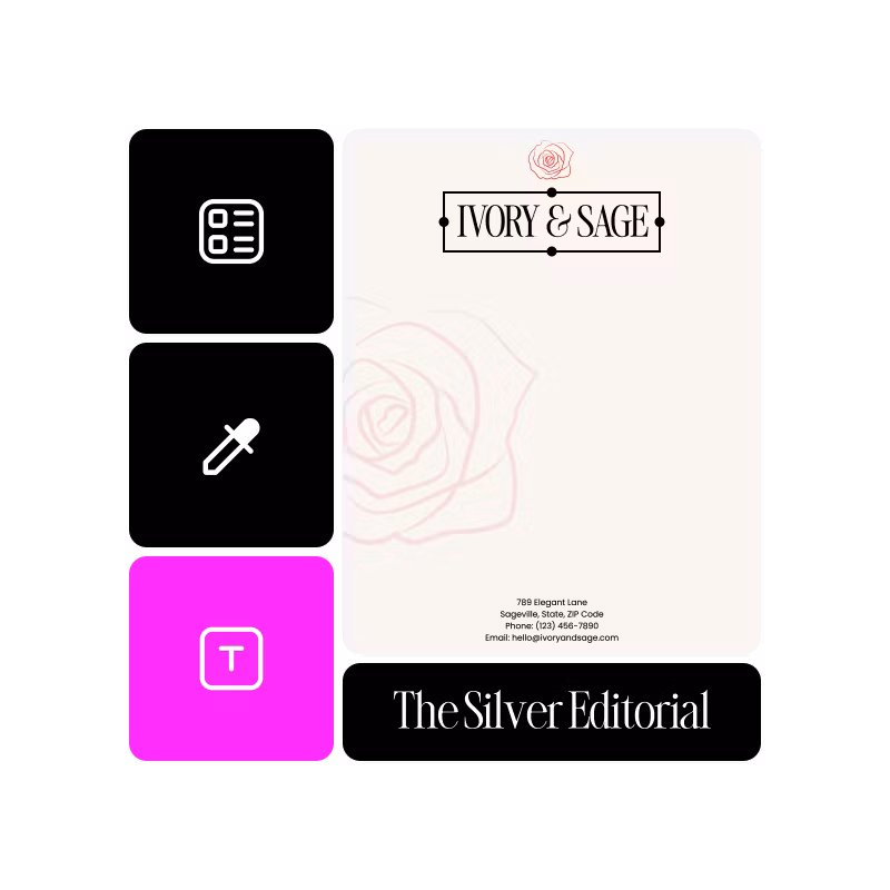 Create letterhead template and customize