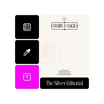 Create letterhead template and customize