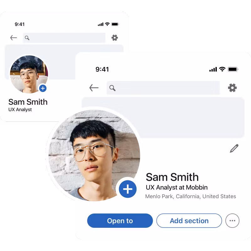 AI background for profile pictures