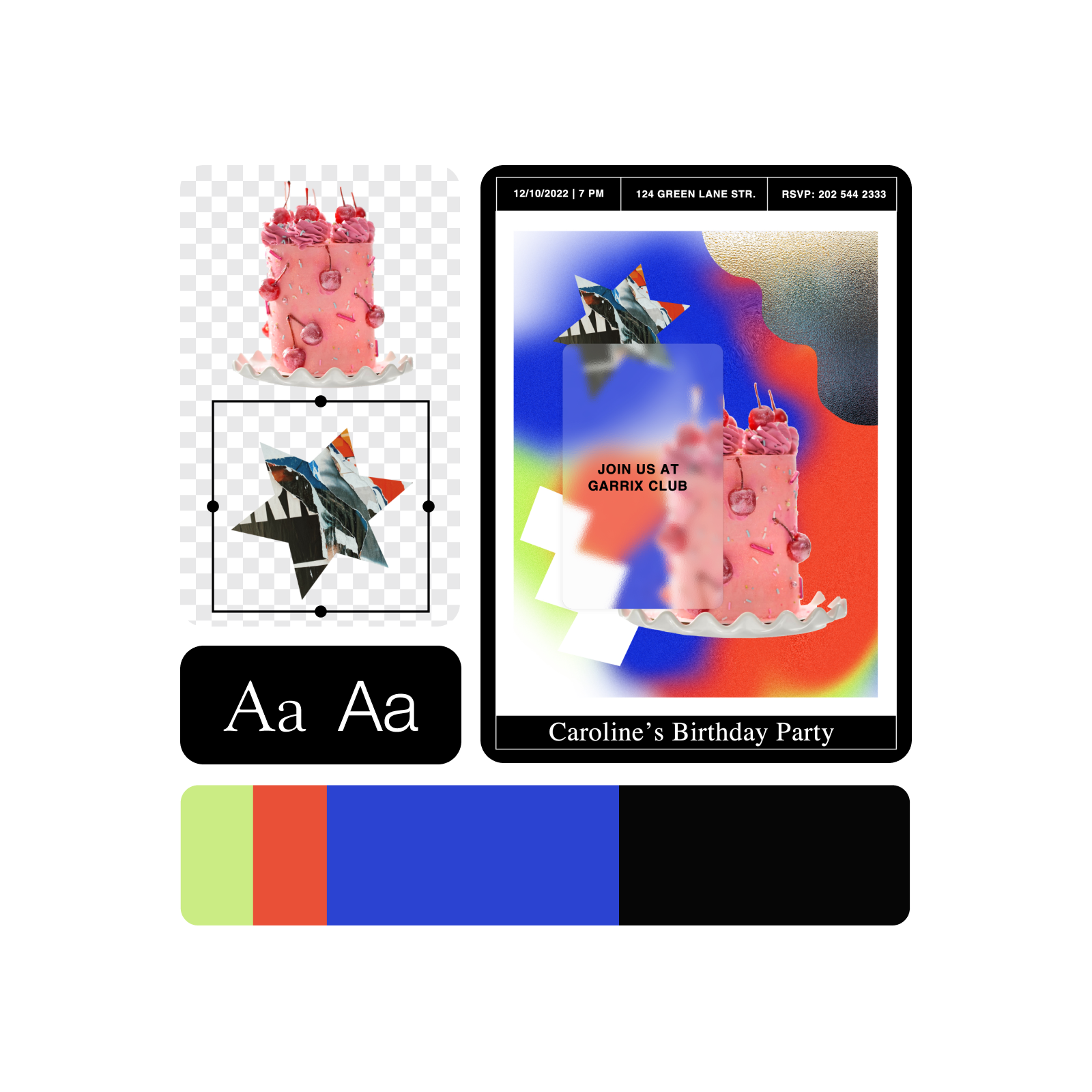 Personal birthday card maker