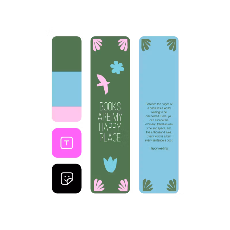 Personalized bookmark design tools