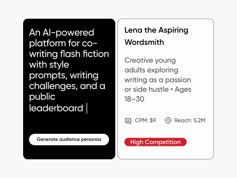 Ai powered audience generation