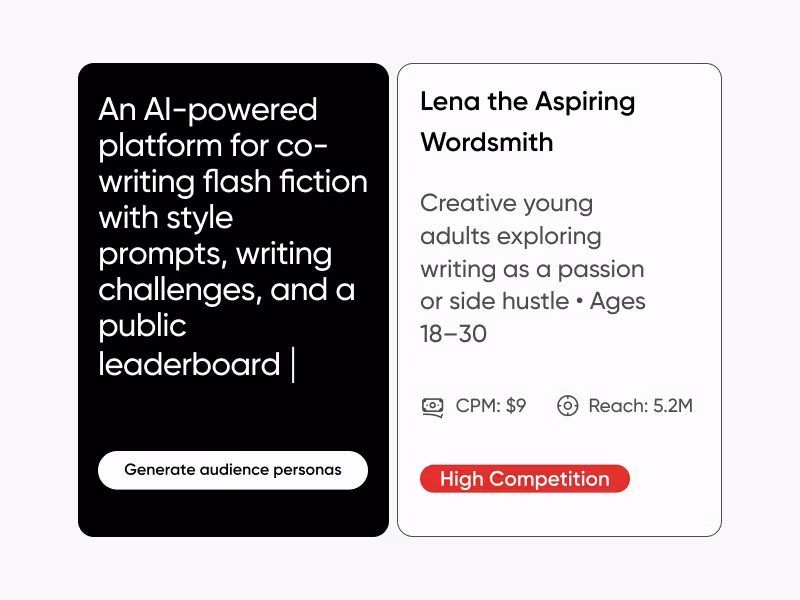 Ai powered audience generation