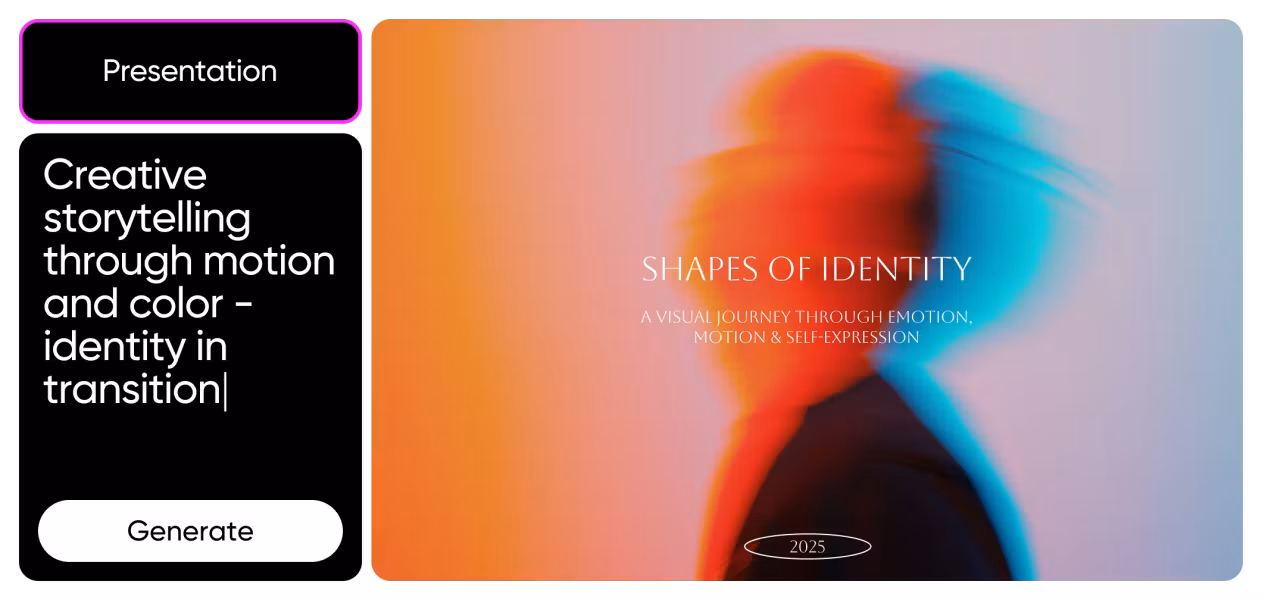 Professional presentation slides for class projects