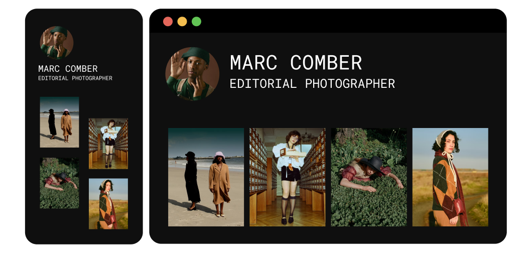 Create portfolio websites