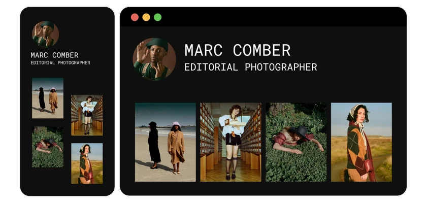 Create portfolio websites