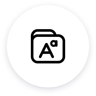 icon for video text customization