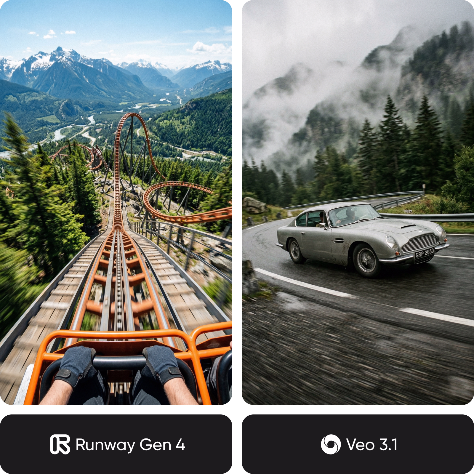 See how Runway Gen 4 and Veo 3.1 work