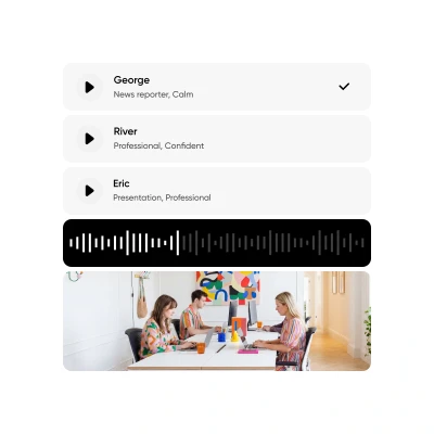 AI voiceover generation