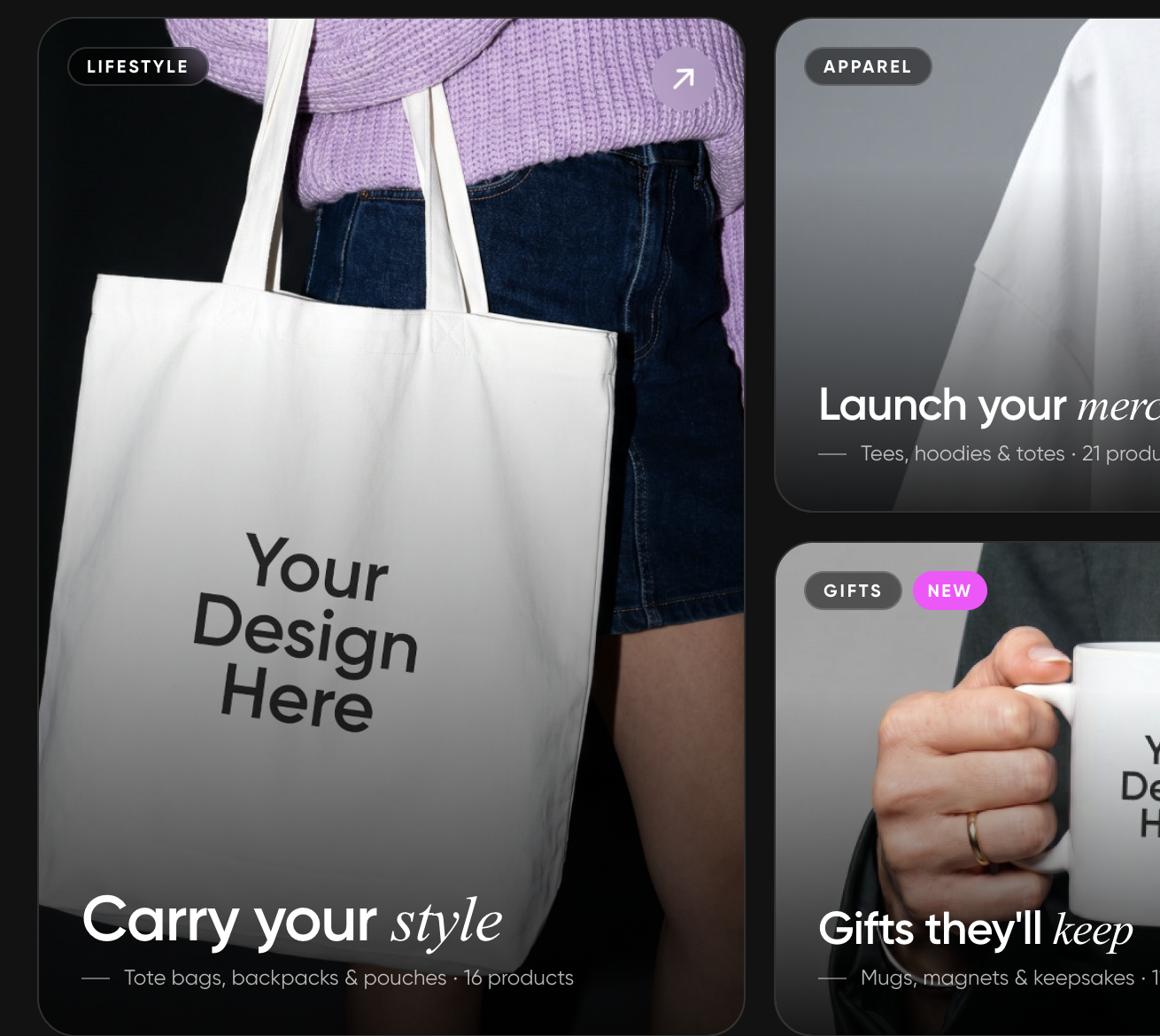 Notion Cards Design Print custom T-shirts, business cards & more | Picsart | Picsart Print Shop