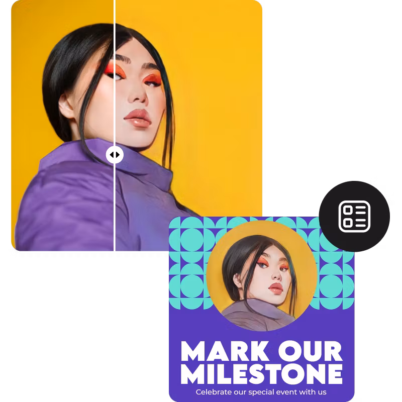 Insert newly-cartoonized photos in templates