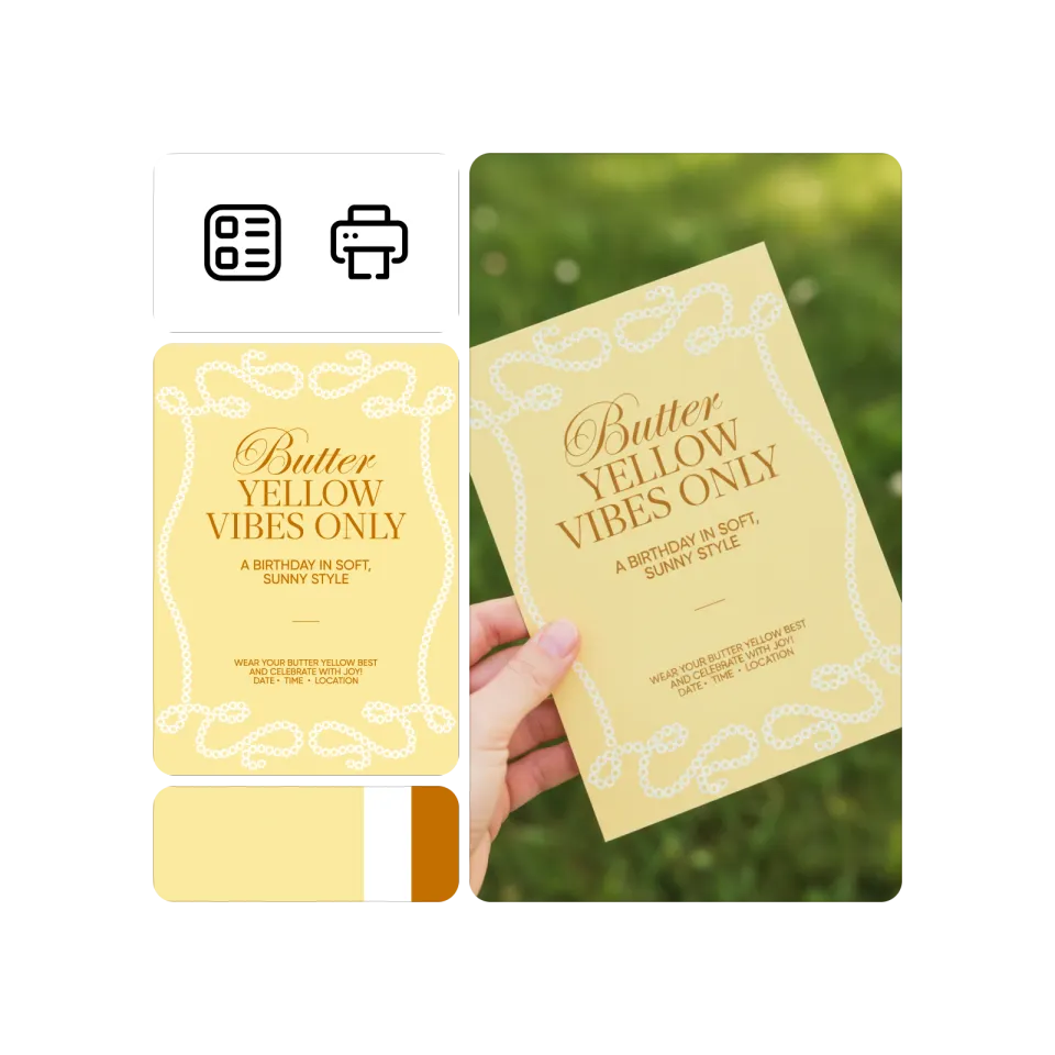 Print invitations