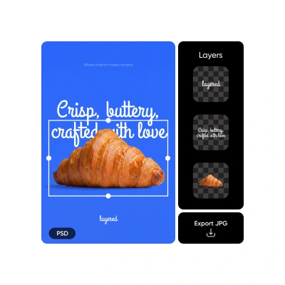 Convert psd to jpg with picsart