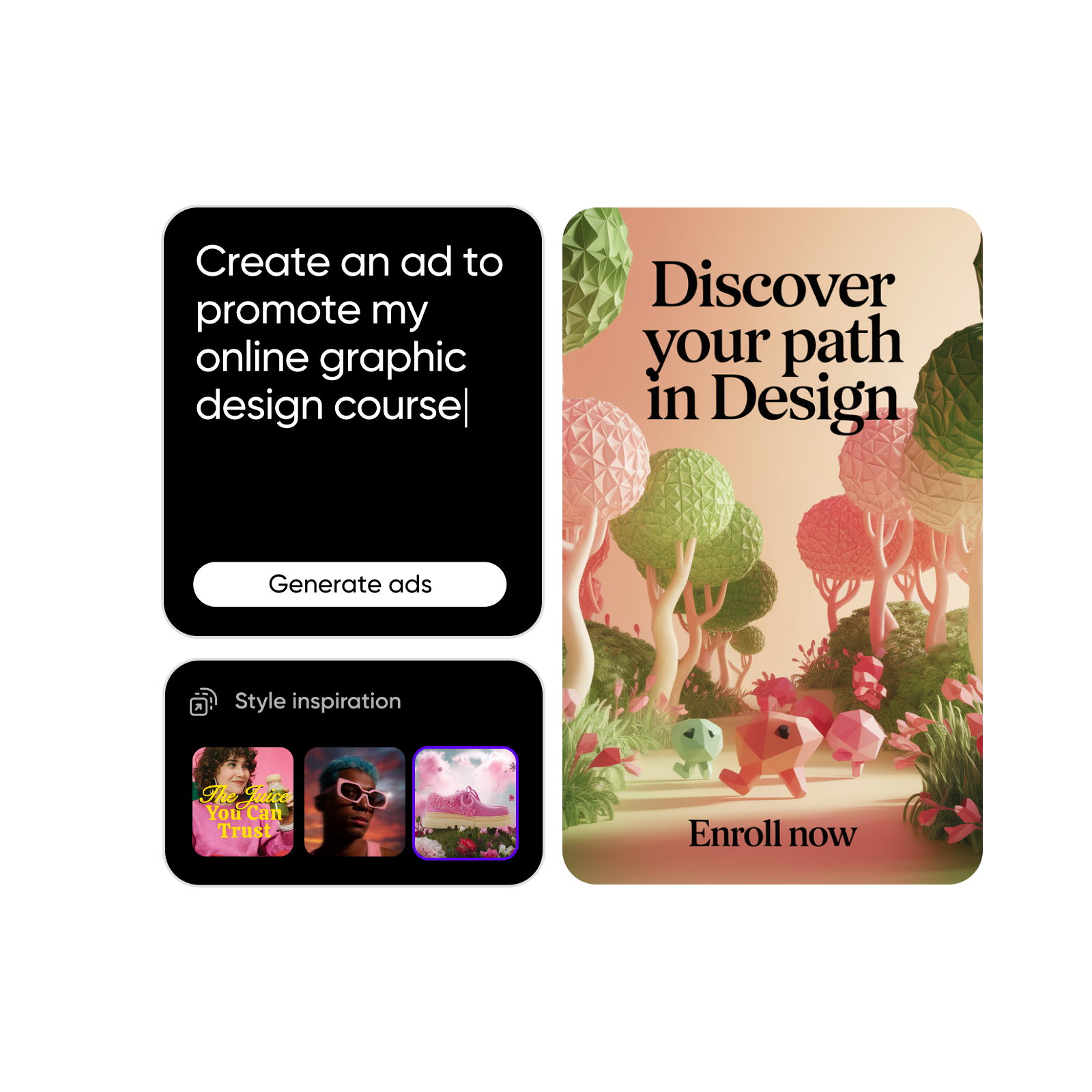 Solopreneur creating professional brand visuals with Picsart