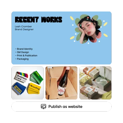 Instant publishing website