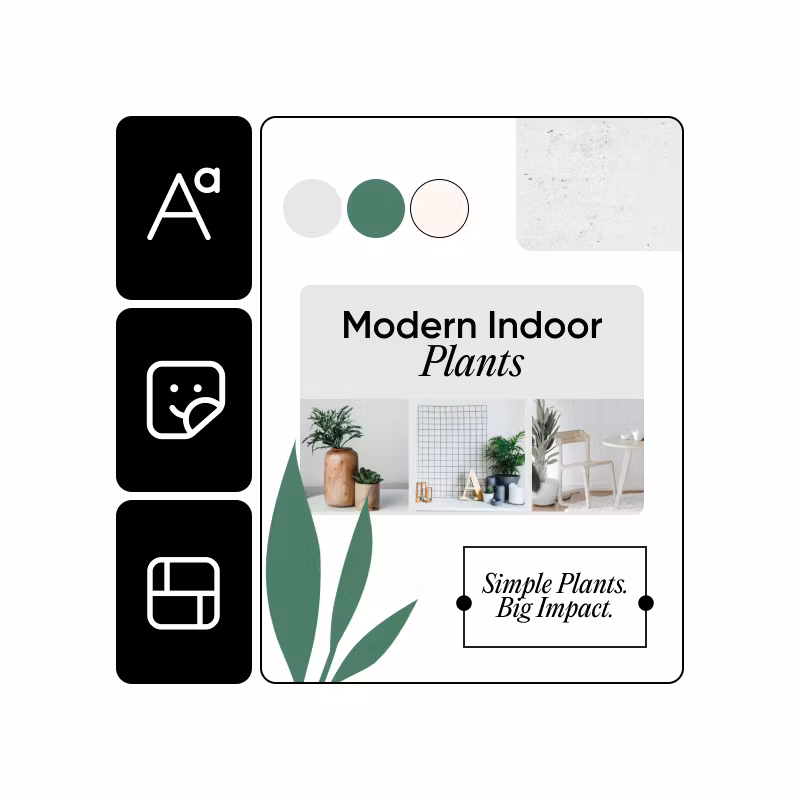 Design templates on infinite canvas