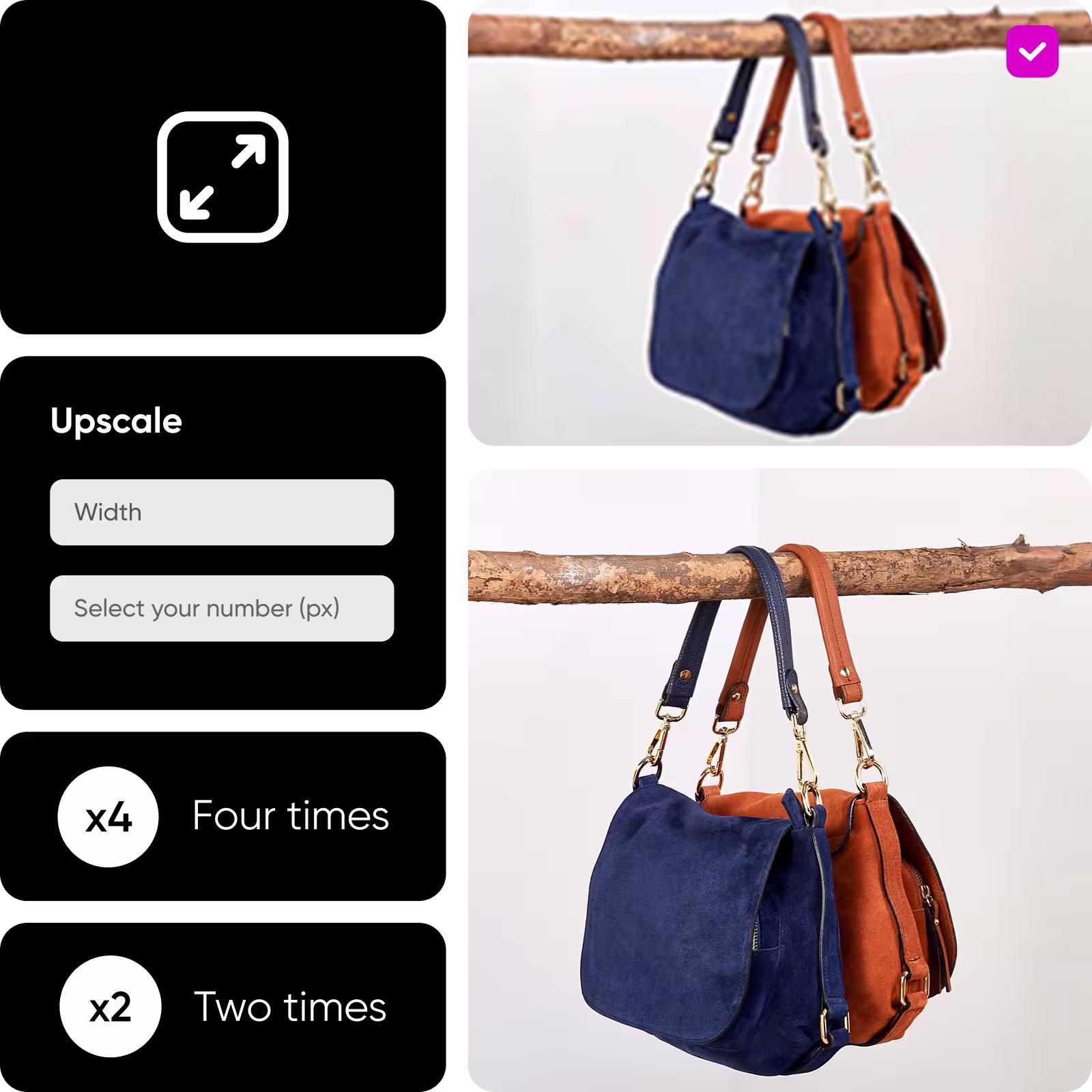 Picsart's Image Upscale API