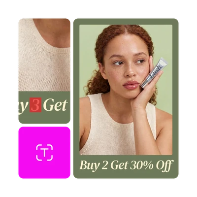 erase and custom text in images online